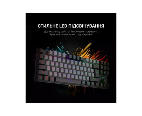Клавиатура GamePro MK100B Blue Switch LED USB Black (MK100B), изображение 12 Клавиатура GamePro MK100B Blue Switch LED USB Black (MK100B), изображение 12