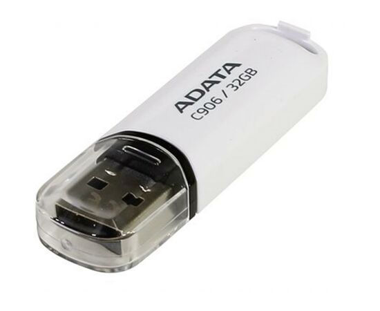 USB флеш накопитель ADATA 32GB C906 White USB 2.0 (AC906-32G-RWH), изображение 2 USB флеш накопитель ADATA 32GB C906 White USB 2.0 (AC906-32G-RWH), изображение 2