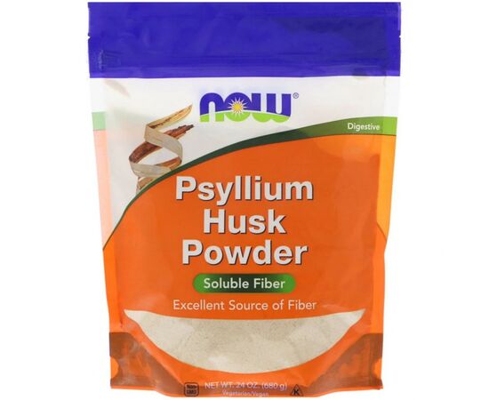 Травы Now Foods Подорожник, порошок из шелухи семян, Psyllium Husk Powder, (NOW-05978)