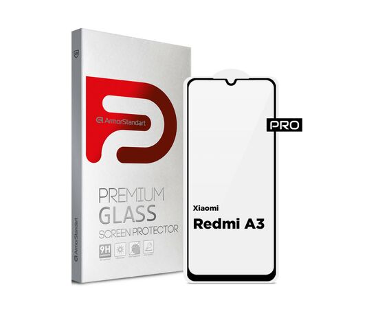 Стекло защитное Armorstandart Pro Xiaomi Redmi A3 Black (ARM74453)