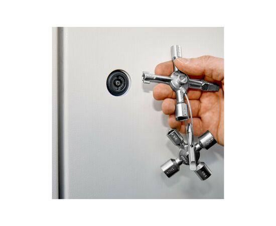 Ключ KNIPEX TwinKey для электрошкафов (00 11 01), изображение 11 Ключ KNIPEX TwinKey для электрошкафов (00 11 01), изображение 11