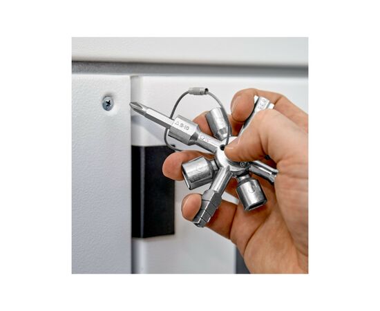 Ключ KNIPEX TwinKey для электрошкафов (00 11 01), изображение 12 Ключ KNIPEX TwinKey для электрошкафов (00 11 01), изображение 12