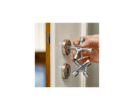 Ключ KNIPEX TwinKey для электрошкафов (00 11 01), изображение 3 Ключ KNIPEX TwinKey для электрошкафов (00 11 01), изображение 3