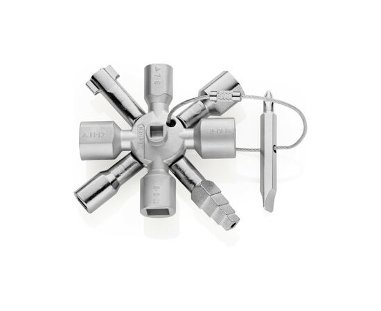 Ключ KNIPEX TwinKey для электрошкафов (00 11 01)