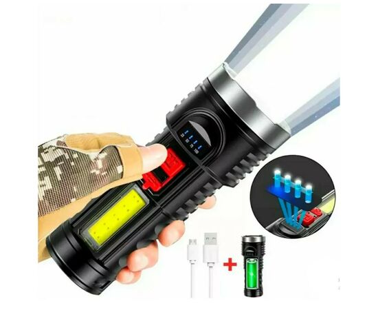 Фонарь Optima BK-822 USB зарядка (XK-BK-822), изображение 4 Фонарь Optima BK-822 USB зарядка (XK-BK-822), изображение 4