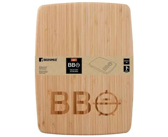 Дошка для нарізання Bergner Bbq lovers 30х22 см бамбук (BG-39987-AA), зображення 5 Дошка для нарізання Bergner Bbq lovers 30х22 см бамбук (BG-39987-AA), зображення 5