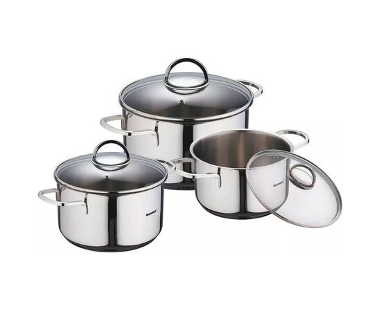 Набор посуды Bergner Classic 1.7 л, 2.3 л, 3.3 л 6 предметів (BG-6284), изображение 2 Набор посуды Bergner Classic 1.7 л, 2.3 л, 3.3 л 6 предметів (BG-6284), изображение 2