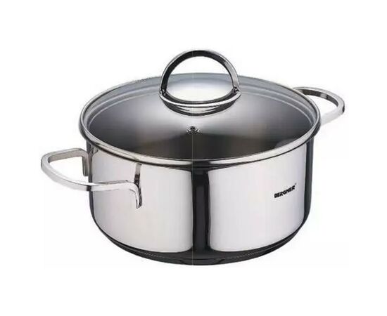 Набор посуды Bergner Classic 1.7 л, 2.3 л, 3.3 л 6 предметів (BG-6284), изображение 3 Набор посуды Bergner Classic 1.7 л, 2.3 л, 3.3 л 6 предметів (BG-6284), изображение 3