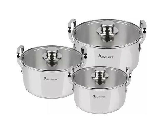 Набір посуду MasterPro Smart 3,14/6,5/11,6 л 6 предметів (BGMP-2145)