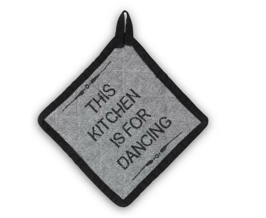 Кухонна прихватка Kela Gianna 20x20 см чорно-біла This kitchen (12779), зображення 2 Кухонна прихватка Kela Gianna 20x20 см чорно-біла This kitchen (12779), зображення 2