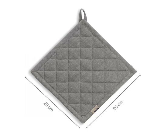 Кухонная прихватка Kela Puro 20x20 см сіра (12804), изображение 2 Кухонная прихватка Kela Puro 20x20 см сіра (12804), изображение 2