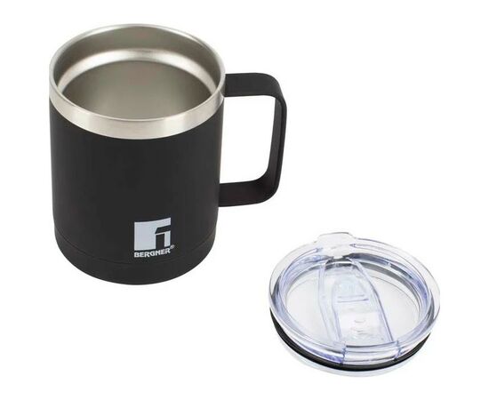 Термокружка Bergner Coffee & tea lovers 350 мл Black (BG-37788-BK), изображение 3 Термокружка Bergner Coffee & tea lovers 350 мл Black (BG-37788-BK), изображение 3