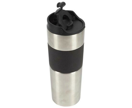 Термокружка Bergner Coffee & tea lovers 460 мл Black (BG-37789-BK), изображение 2 Термокружка Bergner Coffee & tea lovers 460 мл Black (BG-37789-BK), изображение 2