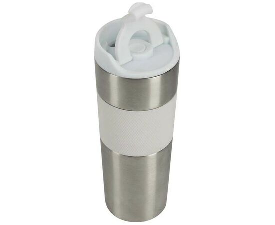 Термокружка Bergner Coffee & tea lovers 460 мл White (BG-37789-WH), изображение 2 Термокружка Bergner Coffee & tea lovers 460 мл White (BG-37789-WH), изображение 2