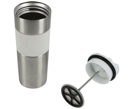 Термокружка Bergner Coffee & tea lovers 460 мл White (BG-37789-WH), изображение 3 Термокружка Bergner Coffee & tea lovers 460 мл White (BG-37789-WH), изображение 3
