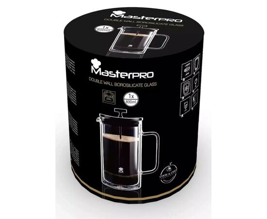 Френч-пресс MasterPro Foodies mixology 800 мл (BGMP-20213), изображение 3 Френч-пресс MasterPro Foodies mixology 800 мл (BGMP-20213), изображение 3