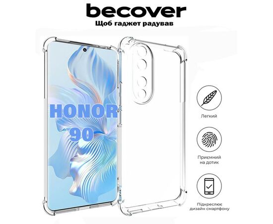 Чехол для мобильного телефона BeCover Anti-Shock Honor 90 Clear (710843), изображение 4