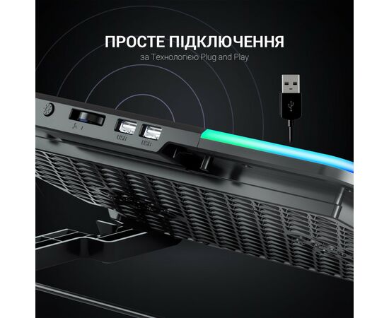 Подставка для ноутбука GamePro CP670, изображение 6 Подставка для ноутбука GamePro CP670, изображение 6