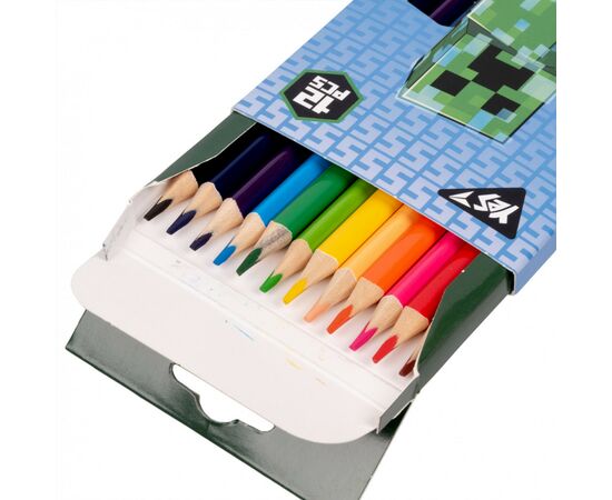 Карандаши цветные Yes 12 цв. Minecraft (290701), изображение 2 Карандаши цветные Yes 12 цв. Minecraft (290701), изображение 2