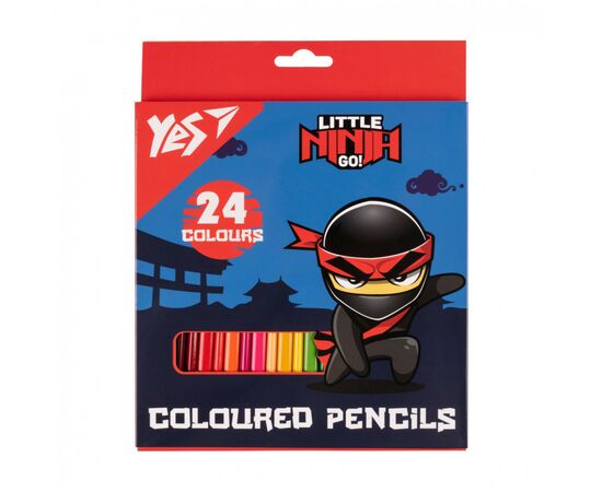 Олівці кольорові Yes 24 кол Ninja синій (290743)