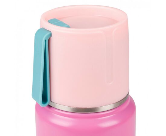 Поїльник-непроливайка Yes Термос Fusion з чашкою, 420 мл, рожевий (708208), зображення 6 Поїльник-непроливайка Yes Термос Fusion з чашкою, 420 мл, рожевий (708208), зображення 6