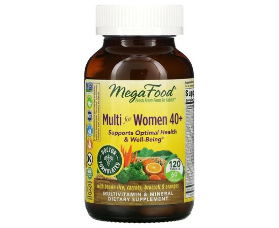 Мультивітамін MegaFood Мультивітаміни для жінок 40+, Multi for Women 40+, 120 табле (MGF-10322)