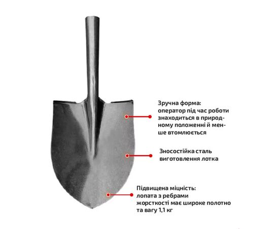 Лопата Werk американка WS-001 (126154), изображение 2