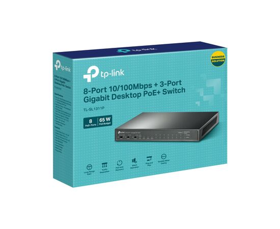 Коммутатор сетевой TP-Link TL-SL1311P, изображение 6 Коммутатор сетевой TP-Link TL-SL1311P, изображение 6