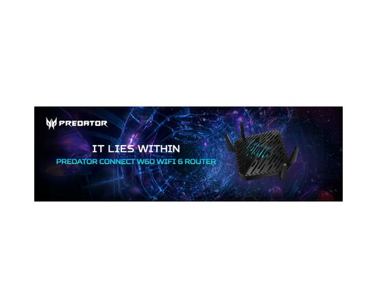 Маршрутизатор Acer Predator Connect W6d (FF.G25EE.001), изображение 2 Маршрутизатор Acer Predator Connect W6d (FF.G25EE.001), изображение 2