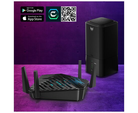 Маршрутизатор Acer Predator Connect W6d (FF.G25EE.001), изображение 7 Маршрутизатор Acer Predator Connect W6d (FF.G25EE.001), изображение 7