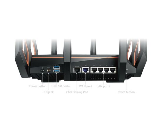 Маршрутизатор ASUS GT-AX11000 (90IG04H0-MU9G00), изображение 11 Маршрутизатор ASUS GT-AX11000 (90IG04H0-MU9G00), изображение 11