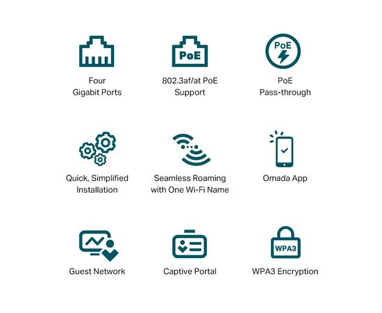 Точка доступа Wi-Fi TP-Link EAP655-WALL, изображение 7 Точка доступа Wi-Fi TP-Link EAP655-WALL, изображение 7