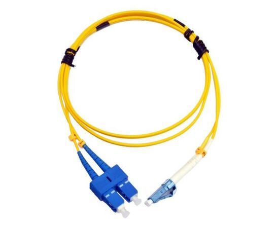 Оптичний патчкорд Cor-X SC/UPC-LC/UPC SingleMode, Duplex, 2m (UPC-2SCLC(SM)D(ON))