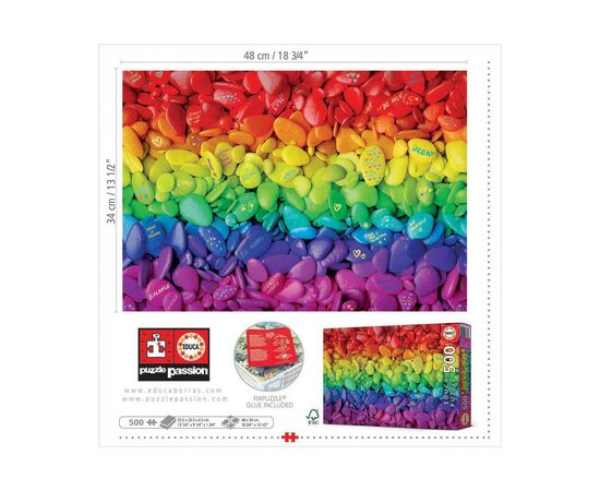 Пазл Educa Цветные камни 500 элементов (6337234), изображение 3 Пазл Educa Цветные камни 500 элементов (6337234), изображение 3