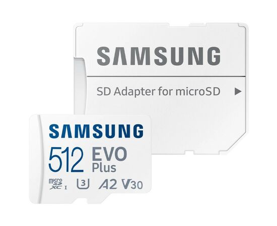Карта памяти Samsung 512GB microSDXC calss 10 UHS-I V30 EVO (MB-MC512KA/EU)