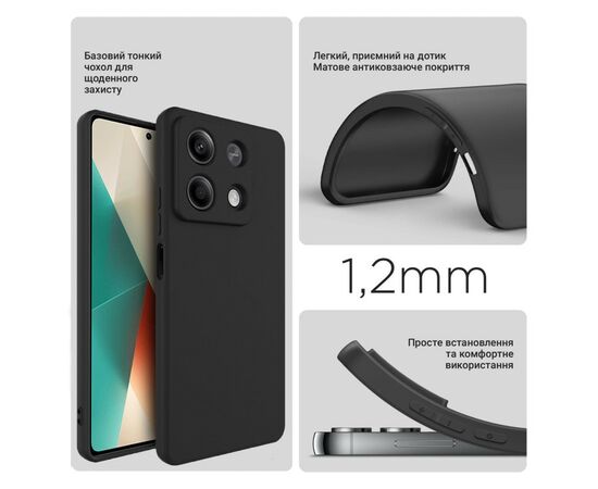 Чехол для мобильного телефона BeCover Xiaomi Redmi Note 13 5G Black (710911), изображение 3