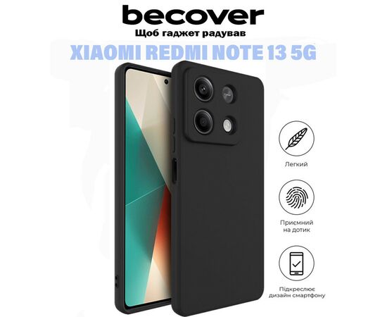 Чехол для мобильного телефона BeCover Xiaomi Redmi Note 13 5G Black (710911), изображение 6