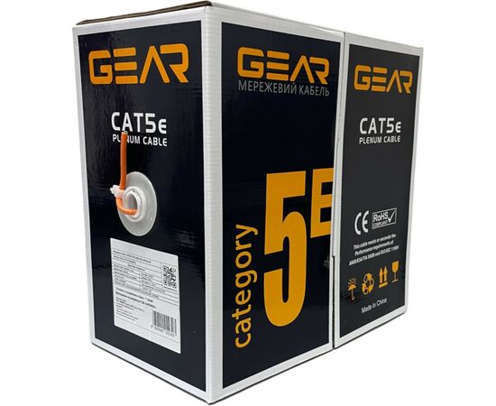 Кабель сетевой GEAR UTP 305м, cat.5e, CU, 4*2*0,51, LSZH, Reelex, indoor (GEC-UTPLCUR051305), изображение 2 Кабель сетевой GEAR UTP 305м, cat.5e, CU, 4*2*0,51, LSZH, Reelex, indoor (GEC-UTPLCUR051305), изображение 2