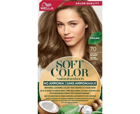 Краска для волос Wella Soft Color Безаммиачная 70 - Натуральный блонд (3614228865784), изображение 2 Краска для волос Wella Soft Color Безаммиачная 70 - Натуральный блонд (3614228865784), изображение 2