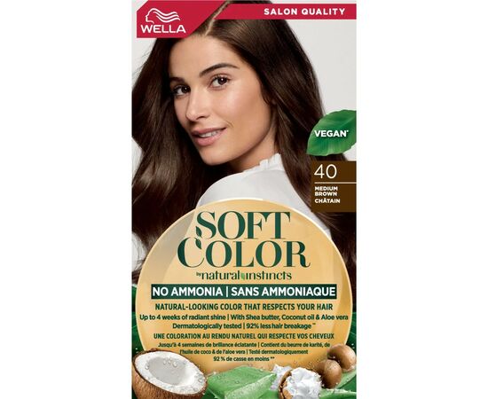 Краска для волос Wella Soft Color Безаммиачная 40 - Коричневый (3614228865852), изображение 2 Краска для волос Wella Soft Color Безаммиачная 40 - Коричневый (3614228865852), изображение 2