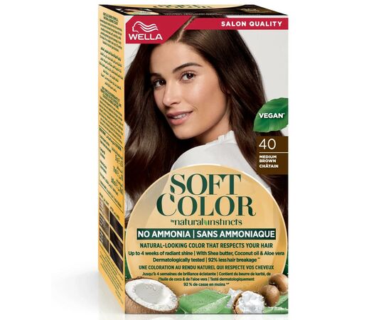 Краска для волос Wella Soft Color Безаммиачная 40 - Коричневый (3614228865852)