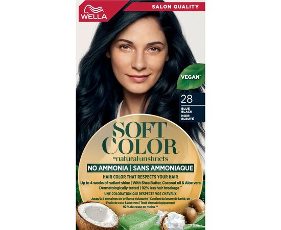 Краска для волос Wella Soft Color Безаммиачная 28 - Сине-черный (3614228865876), изображение 2 Краска для волос Wella Soft Color Безаммиачная 28 - Сине-черный (3614228865876), изображение 2