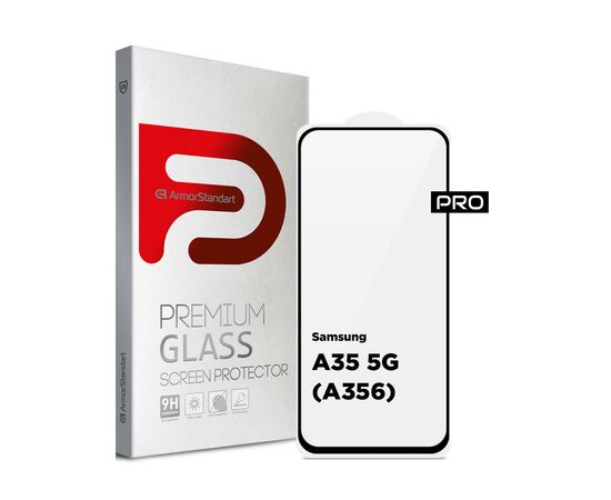Стекло защитное Armorstandart Pro Samsung A35 5G (A356) Black (ARM74347)