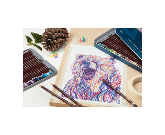 Карандаши цветные Derwent Coloursoft, 36 цветов (5028252188944), изображение 2 Карандаши цветные Derwent Coloursoft, 36 цветов (5028252188944), изображение 2