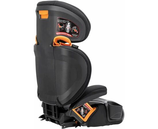 Автокресло Chicco KidFit Adapt Plus група 2/3 Чорне з сірим (049796612394) (79728.86.07), изображение 6 Автокресло Chicco KidFit Adapt Plus група 2/3 Чорне з сірим (049796612394) (79728.86.07), изображение 6