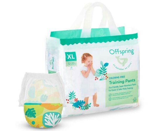 Подгузники Offspring трусики Размер XL (12-20 кг) 30 шт, Лес (9355465009107) (DP-OI-FAP-XL30P-FRT)
