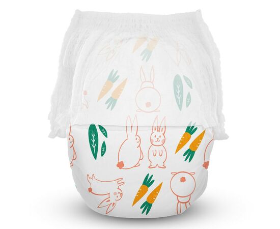 Подгузники Offspring трусики Размер XXL (15-23 кг) 24 шт, Зайчики (9355465009565) (DP-OI-FAP-XXL24P-HBN), изображение 2 Подгузники Offspring трусики Размер XXL (15-23 кг) 24 шт, Зайчики (9355465009565) (DP-OI-FAP-XXL24P-HBN), изображение 2