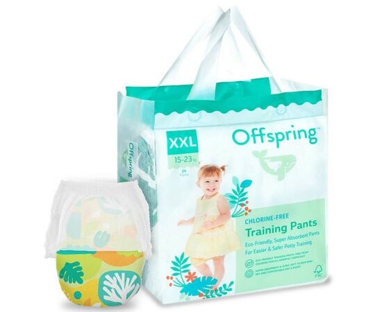 Подгузники Offspring трусики Размер XXL (15-23 кг) 24 шт, Лес (9355465009114) (DP-OI-FAP-XXL24P-FRT)