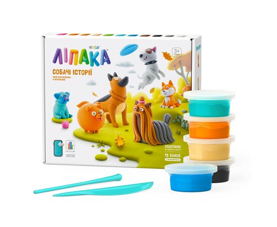 Набор для творчества Lipaka самозастывающего пластилина Липака Собачьи истории (15024-UA01), изображение 2 Набор для творчества Lipaka самозастывающего пластилина Липака Собачьи истории (15024-UA01), изображение 2