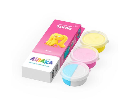 Набор для творчества Lipaka пластилина – Пушистые любимцы: Зайка (30115-UA01), изображение 2 Набор для творчества Lipaka пластилина – Пушистые любимцы: Зайка (30115-UA01), изображение 2